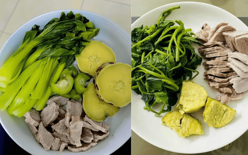nen-an-kem-khoai-lang-voi-rau-va-dam